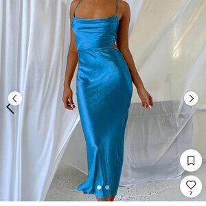 Medium Runaway The Label Chaya slip dress-Ocean